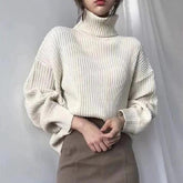 Luméa™ | Pull Luxe à col roulé et manches ballon